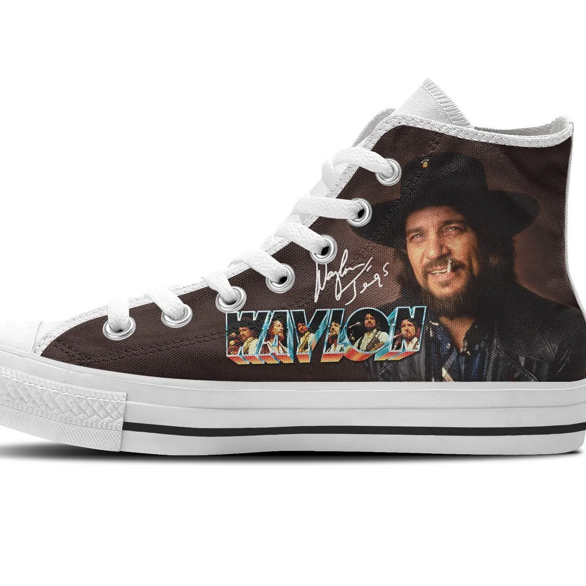 waylon jennings mens high top sneakers