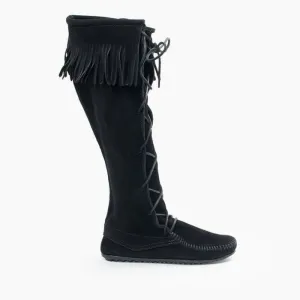 Women's Front Lace Knee High Moccasins