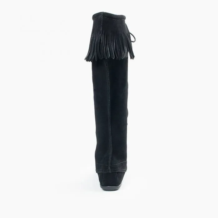 Women's Front Lace Knee High Moccasins