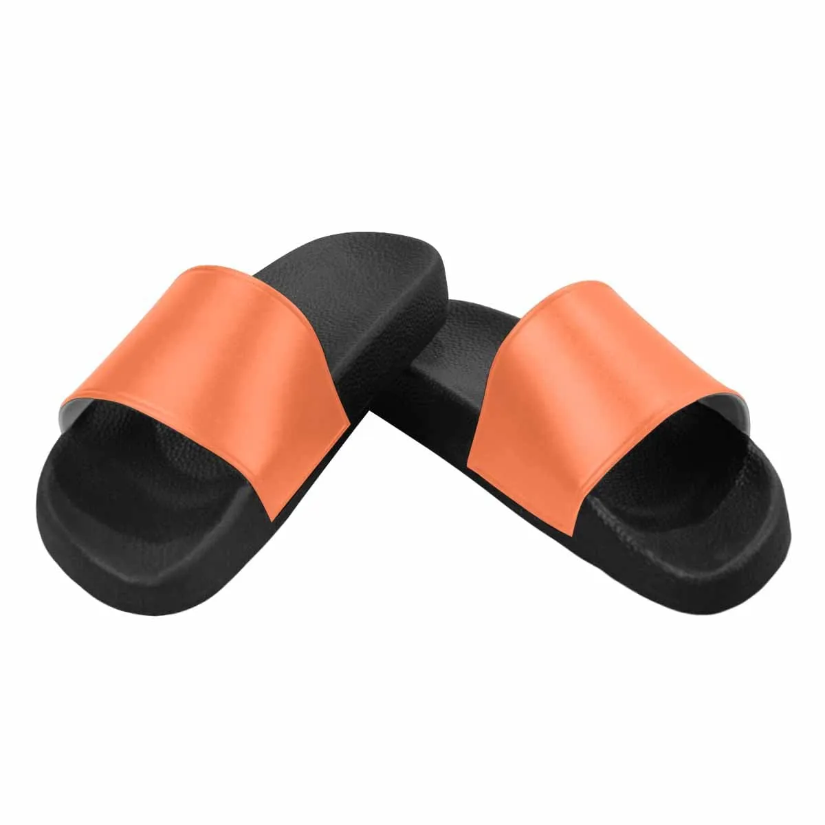 Womens Slide Sandals - Coral Red by inQue.Style