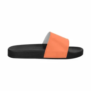 Womens Slide Sandals - Coral Red by inQue.Style