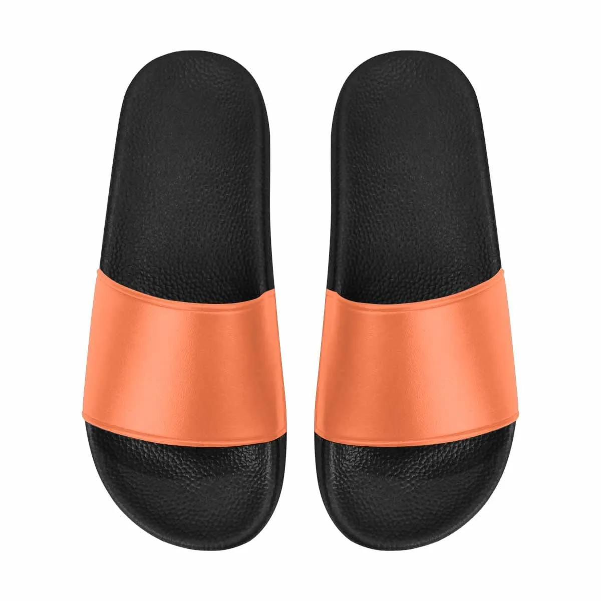 Womens Slide Sandals - Coral Red by inQue.Style