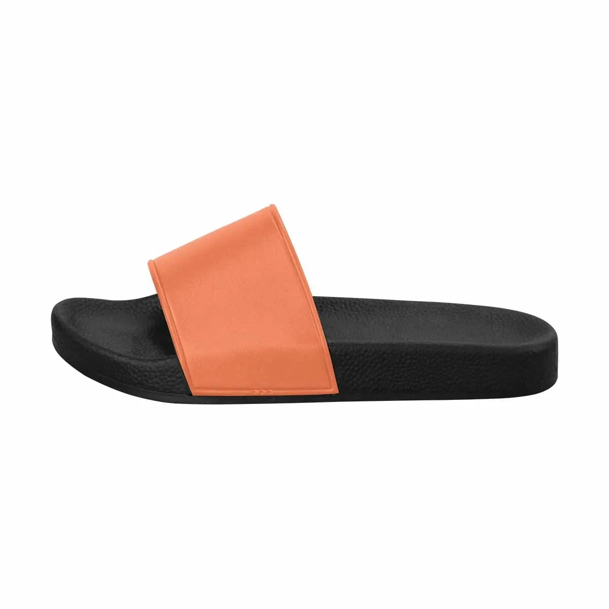 Womens Slide Sandals - Coral Red by inQue.Style
