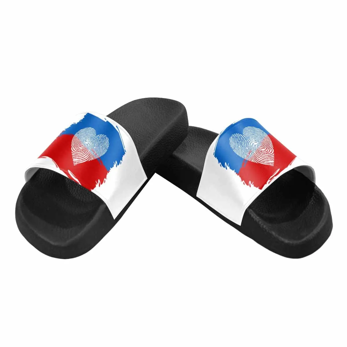 Womens Slide Sandals - Stars and Stripes Usa Flag Print by inQue.Style