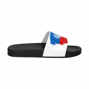 Womens Slide Sandals - Stars and Stripes Usa Flag Print by inQue.Style